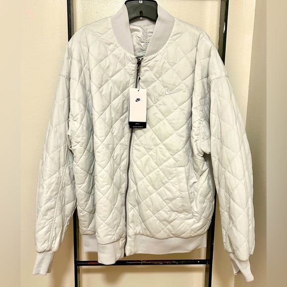 NWT Nike reversible jacket in white, size large - Picture 3 of 9